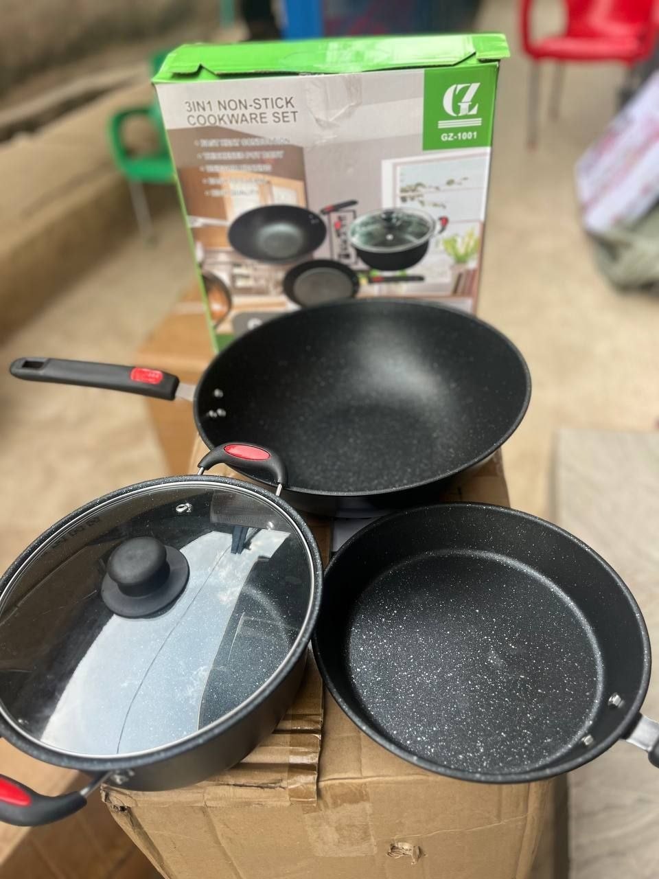 3in1 Nonstick fry pan
